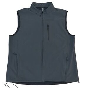 Kings Camo Men's 2XL Gray Full Zip Hunter Vest Zipped Pockets Stretch